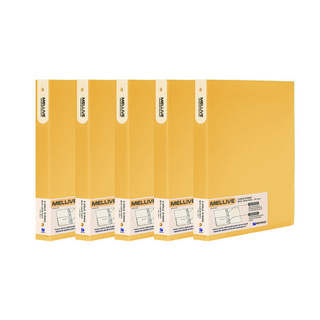 멜리브 O링 바인더 3공, 노랑, 5개