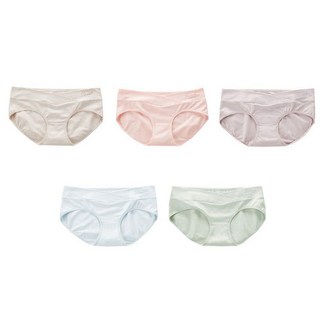 Motherlike 孕婦棉柔低腰內褲組 5色