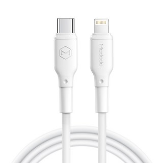 Mcdodo 麥多多 Type-C to Lightning TPE 高速充電 PD 傳輸線, 1.2m, 白色, 1個