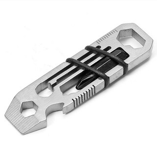 EDC 緊急用多功能工具 6合1 扳手 螺絲起子, 1個