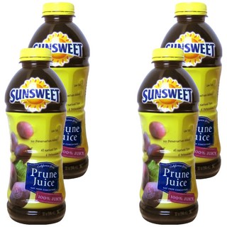 SUNSWEET 加州梅汁，100%果汁，無添加糖及防腐劑，老少皆宜, 946ml, 4瓶