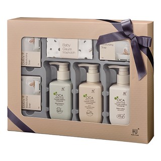 KU.KU Duckbill 酷咕鴨 KUKU PLUS 舒敏積雪草寶寶沐浴禮盒 適合敏感肌膚 溫和不刺激 成分簡單 安心使用 潔淨配方, 1盒, U1155, 27 x 36 x 7cm