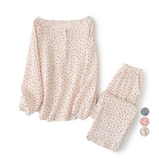 MARUN5Z 女款小櫻桃純棉睡衣套裝