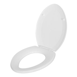 모아시스템즈 하드 변기커버 대형 오형 하부 체결형 세트, 화이트, 1세트