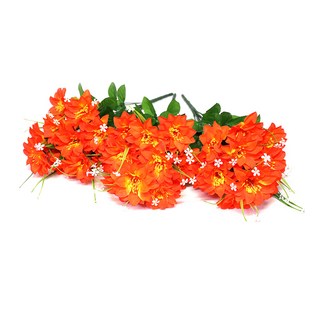 조아트 조화 다알리아 12송이 꽃다발, 오렌지, 3개