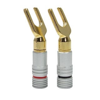 HDtop 喇叭Y型端子 1組, CP-0957, 黑色 + 紅色, 1套