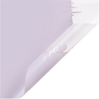 SP Global 透明線條 I LOVE YOU 花束包裝紙, 丁香紫, 20個