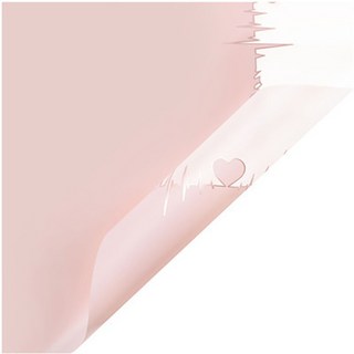 SP Global 透明線條 I LOVE YOU 花束包裝紙, 玫瑰粉, 20個