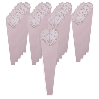 SP Global 單支玫瑰鑽石花束包裝紙, 玫瑰粉, 20個