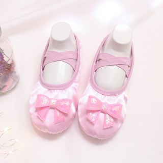 Dress House 女童蝴蝶結緞帶芭蕾舞鞋