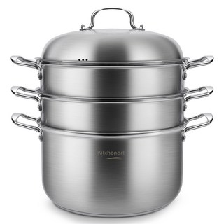 Kitchen Art Olga IH 全不鏽鋼三層蒸鍋, 1個, 36cm