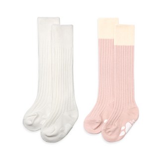 하이베이비키즈 롱 골지 아기 니삭스 2종세트