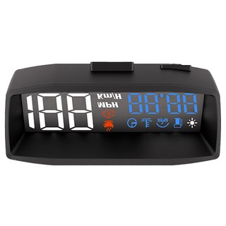 雙抬頭顯示器 速度時鐘 改裝儀錶 藍白光 HUDH200, 1個