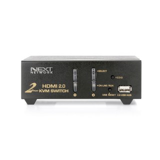 NEXT 2對1 USB HDMI2.0 KVM 切換器, NEXT-7002KVM-4K, 1個