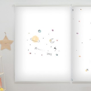 CléMENCE 星空插畫圖案捲簾