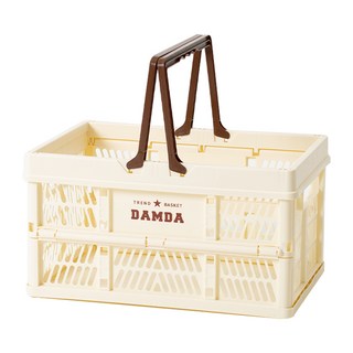 이소품 담다 접이식 바스켓, 아이보리, 1개