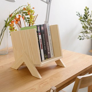 HSCAFE 迷你原木書架, 木色, 1層