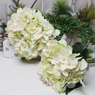 도시정원 조화 수국부케 2p, 화이트그린, 2개