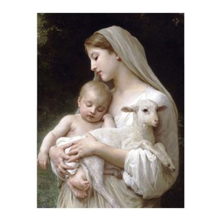 KMELLIE 3D寶石十字繡套組 40 x 50 cm, 聖母頌, 1套