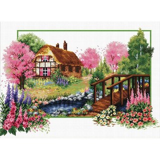 Joy十字繡 11CT 十字繡印花套組 81001 spring waltz, 1套, 混合色