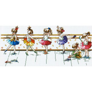 JoyJasu 11CT 印花十字繡套組 90808 Ballerina, 1套, 混合色