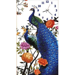 JoyJasu 11CT 印花十字繡套組 K1115 富貴孔雀, 1套, 混合色