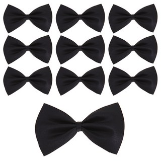 Party09 緞面蝴蝶結, 黑色, 10個