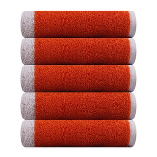 송월타월 호텔 컬렉션 스퀘어 50 미니 바스 수건 250g 40수 코마사, 오렌지, 5개