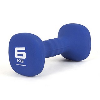 韓國 iWANNA 氯丁橡膠方形啞鈴 藍色, 6kg, 1個