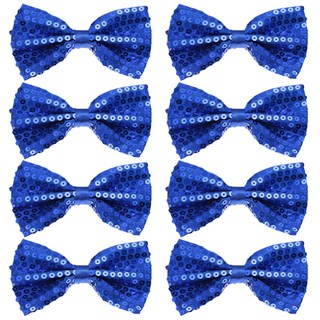 Party09 高級亮片蝴蝶領結, 藍色, 8個