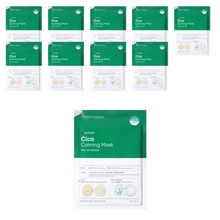 LEADERS 麗得姿 積雪草舒緩面膜, 1片, 10片