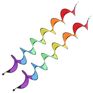 LivingDA 龍捲風造型風車, 彩虹, 2個