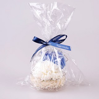 Decocomanie 單枝玫瑰香皂花 2入組, 藍色