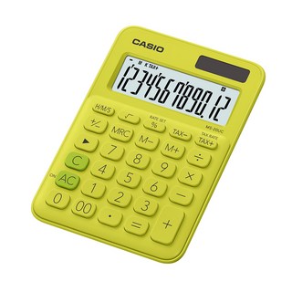 CASIO 卡西歐 彩色計算機 MS-20UC, 黃綠色