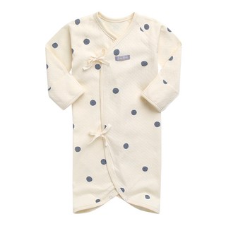 GREEN BEBE 新生兒圓點印花蝴蝶衣