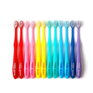 Miso dental 彩虹細毛牙刷, 混色(2~6歲), 1組