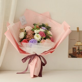 THE FLOWERMARKET 雙親節人造花束, 粉色