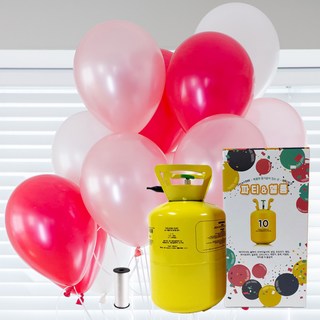 파티친구 러브 혼합 헬륨세트 10개용, 혼합색상, 1세트
