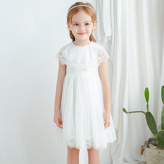 Noble Angel 女童肩部蕾絲夏季洋裝 No 356