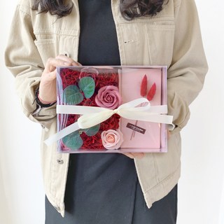 fresh garden 高級香皂花現金禮盒, 混合色, 1個