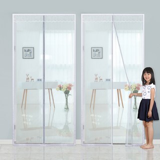 dashop 磁吸式防蚊門簾 2入, 白色的