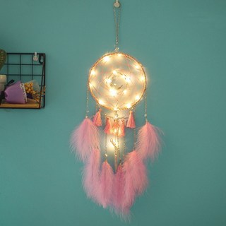 TCR 盛開捕夢網 + 燈串, 粉紅色