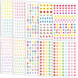 Rihoon 可撕式貼紙 基本款 雷射 10件組, 混色, 1套