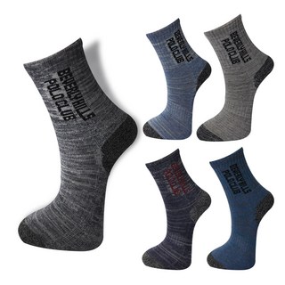 BEVERLY HILLS POLO CLUB 比佛利保羅 男士工作用毛圈長筒襪 5雙