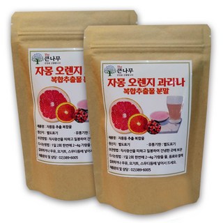 大樹 葡萄柚柳橙瓜拿納複合萃取物粉末, 1入, 2個, 200g