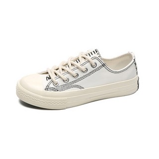 復古縫線帆布鞋