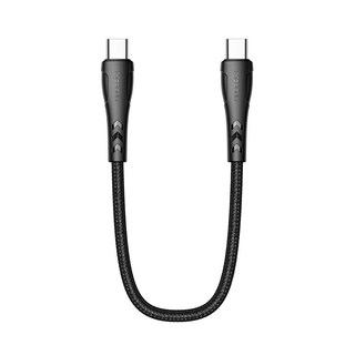 Mcdodo 麥多多 SR Type-C to Type-C PD快充線, 黑色的, 20cm, 1條