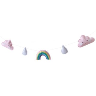 LivingDA 彩虹雲朵掛旗, 粉紅色