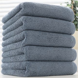 Cotton Cloud 飯店級 200g 40支精梳棉毛巾, 藍灰色, 1組