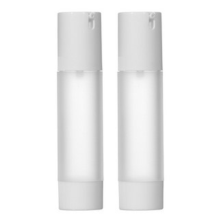 허브스프레이 코팅 진공 에센스 용기 50ml, 반투명, 2개